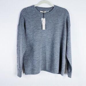Alice & Olivia - Grey Long Sleeve Top